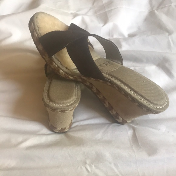 UGG AUSTRALIA MARGOT WEDGE SANDALS - Picture 10 of 12